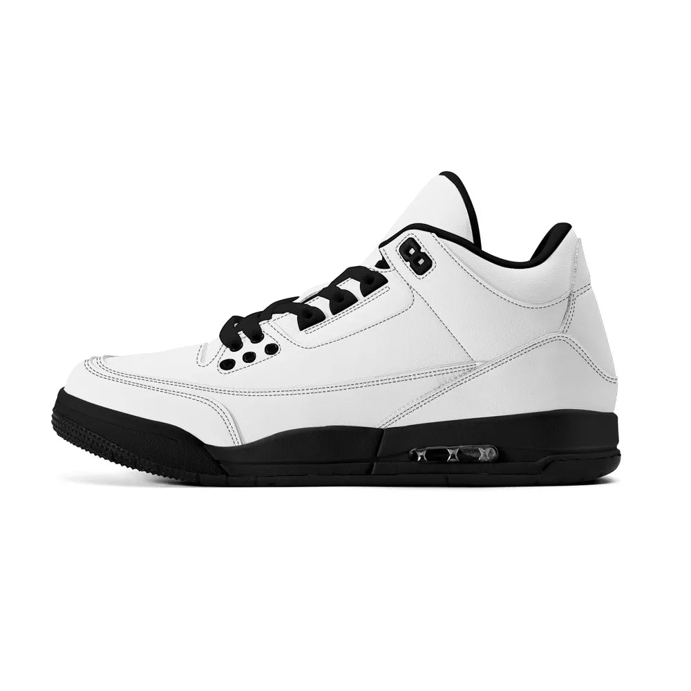 High Top Retro Leather Basketball Sneakers