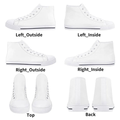 Men's Rubber High Top Canvas Shoes