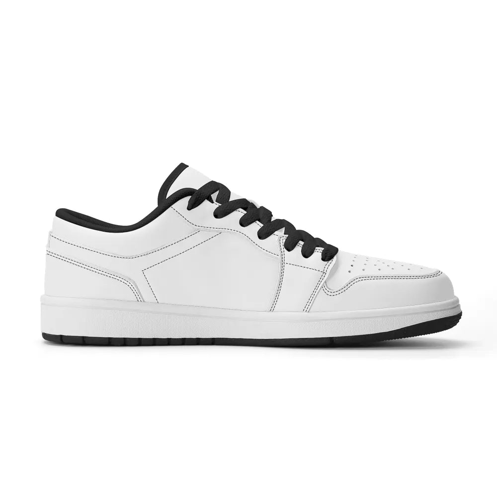 Premium PU Leather Low Top Sneakers