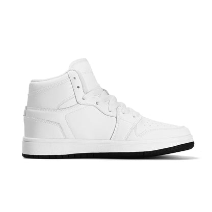 Children Premium High Top Leather Sneakers