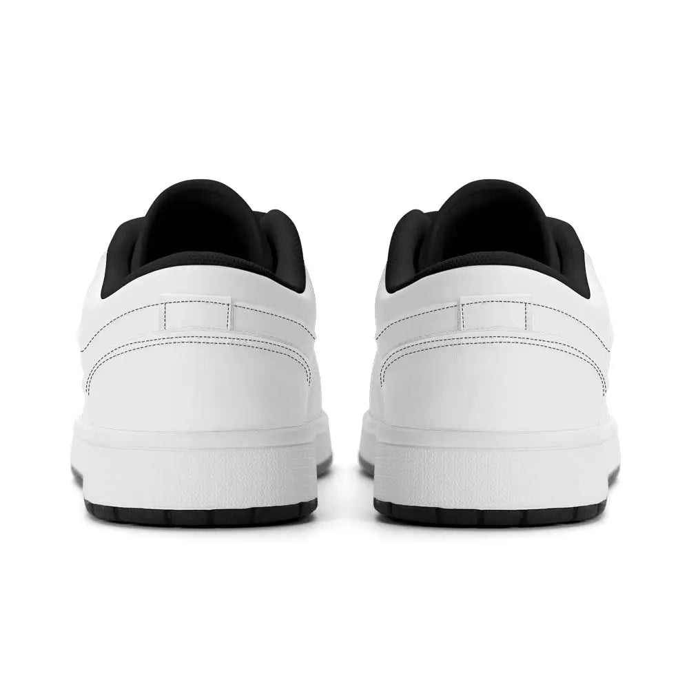 Premium PU Leather Low Top Sneakers