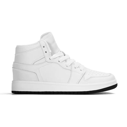 Children Premium High Top Leather Sneakers