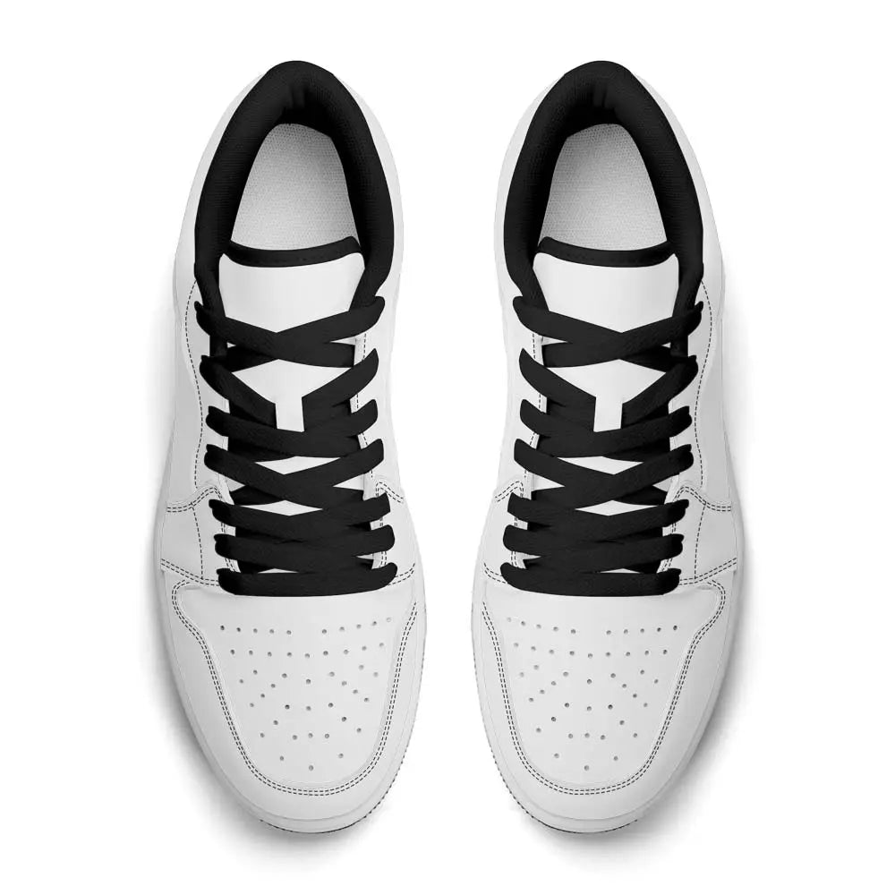 Premium PU Leather Low Top Sneakers