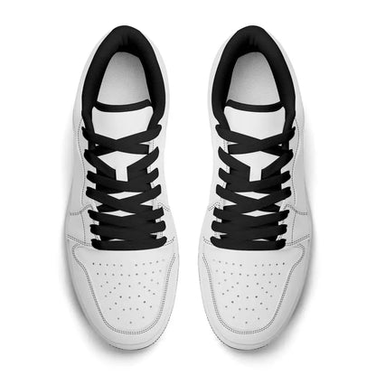 Premium PU Leather Low Top Sneakers