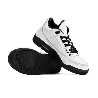 High Top Retro Leather Basketball Sneakers