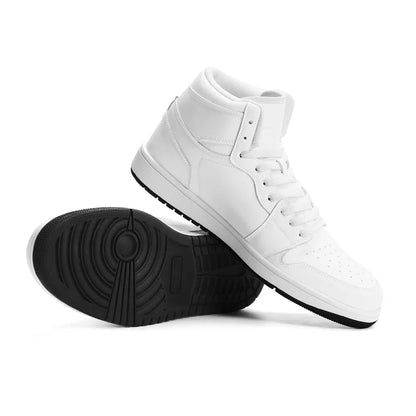 Premium PU Leather High Top Sneakers J1