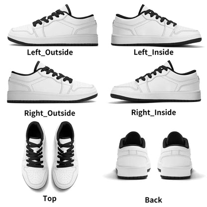 Children Premium Low Top Leather Sneakers