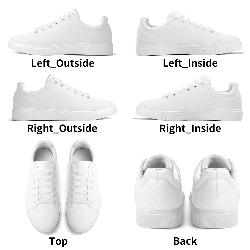 Adult Lightweight Brand Low Top Canvas Shoes WIth Personalized Logo /Name